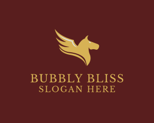 Luxury Pegasus Wings  logo design