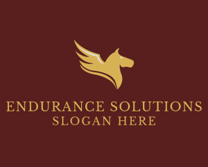 Luxury Pegasus Wings  logo design