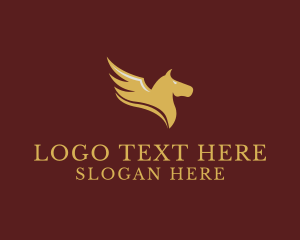 Investor - Luxury Pegasus Wings logo design