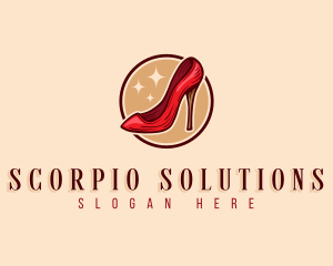 Stiletto Shoe Fashion Logo