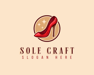 Stiletto Shoe Fashion logo design