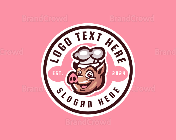 Pig Chef Pork Logo