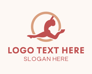 Yoga - Gymnastics Exercise Fitness logo design