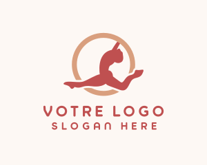 Aerobic - Gymnastics Exercise Fitness logo design