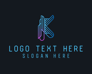 Programmer - Generic Tech Letter K logo design