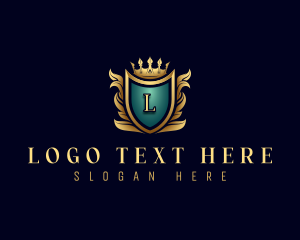 Crown - Luxury Royal Shield logo design