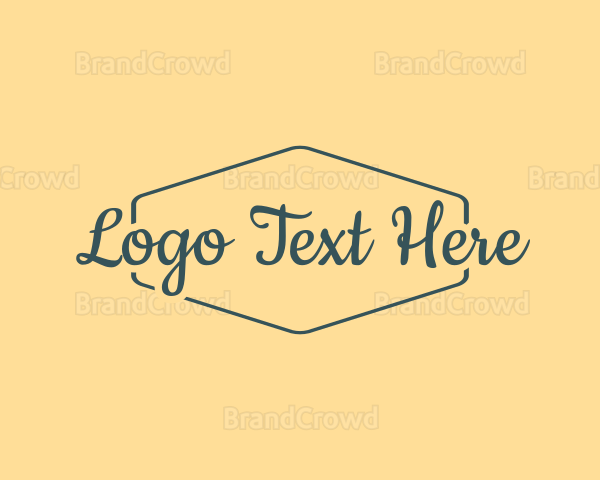 Cursive Brand Business Logo