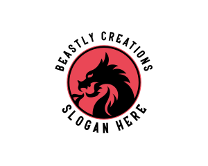 Creature - Esports Dragon Creature logo design