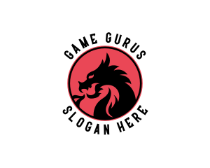 Esports Dragon Creature logo design