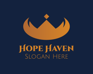 Elegant Horn Crown Logo