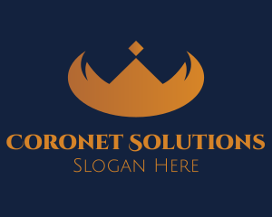 Elegant Horn Crown logo design