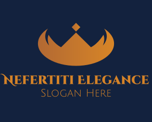 Elegant Horn Crown logo design