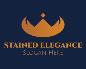 Elegant Horn Crown logo design