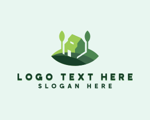 House Landscaping Garden Logo