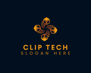 Cyber Tech Cube logo design