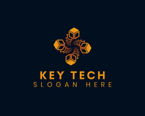 Cyber Tech Cube logo design