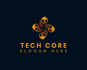 Cyber Tech Cube logo design