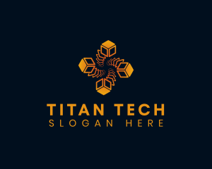 Cyber Tech Cube logo design