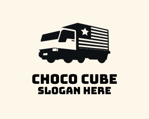 Patriotic - American Delivery Truck logo design