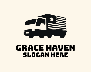 Tow Truck - American Delivery Truck logo design