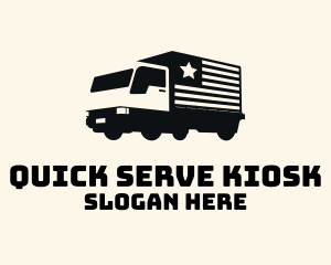 American Delivery Truck logo design