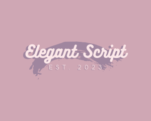 Script Cursive Business logo design