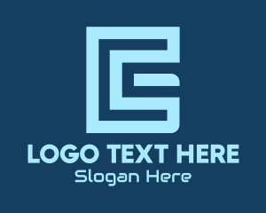 Connect - E & G Tech Monogram logo design
