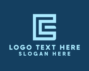 Online Gaming - Letter EG Tech Monogram logo design