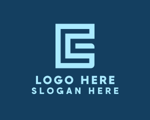 Electronics - Letter EG Tech Monogram logo design
