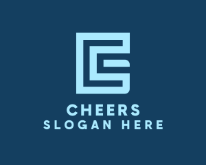 Coding - Letter EG Tech Monogram logo design
