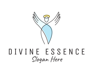 Saint - Angel Wings Religion logo design