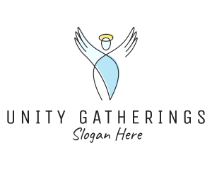 Congregation - Angel Wings Religion logo design