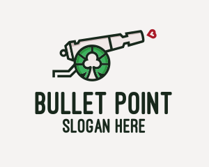 Gun - Dating Cannon Gun logo design