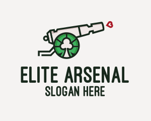 Arsenal - Dating Cannon Gun logo design