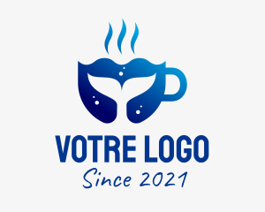 Latte - Whale Coffee Mug logo design
