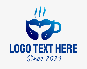 Blue - Whale Coffee Mug logo design