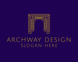 Archway - Arabic Gate Pattern logo design