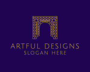  Arabic Gate Pattern logo design