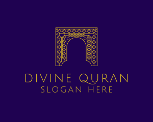 Quran - Arabic Gate Pattern logo design