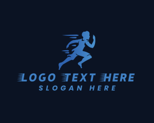 Speed - Athlete Runner Marathon logo design