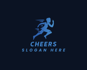Athlete Runner Marathon Logo