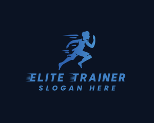 Athlete Runner Marathon logo design