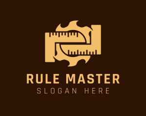 Ruler - Craftsman Saw Blade Ruler logo design