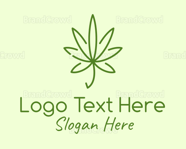 Marijuana Leaf Plant Logo