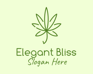 Marijuana Leaf Plant Logo