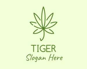 Cbd - Marijuana Leaf Plant logo design