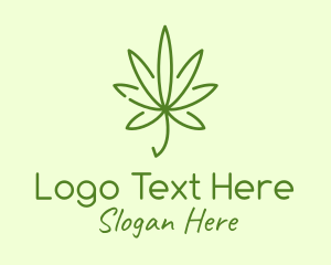 Marijuana Leaf Plant Logo