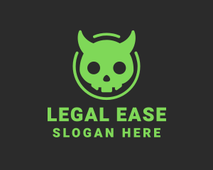 Evil Skull Rockstar Logo