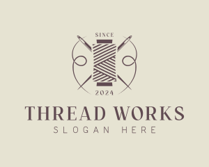 Needlecraft Sewing Thread logo design