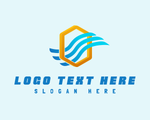 Heat - Cooling Air Conditioning logo design